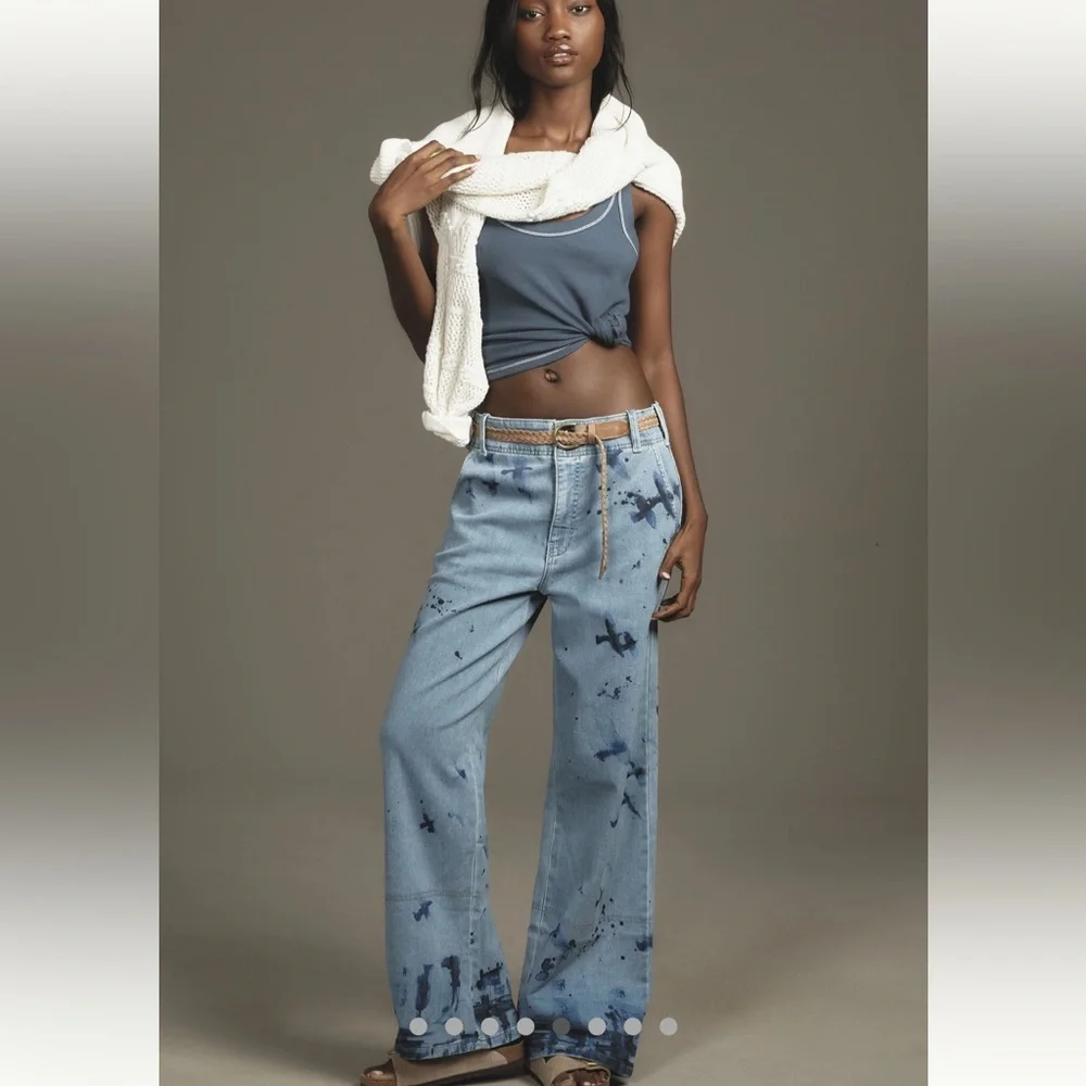 NWT - Eventide Trouser High-Rise Wide-Leg Jeans - Picture 2 of 8